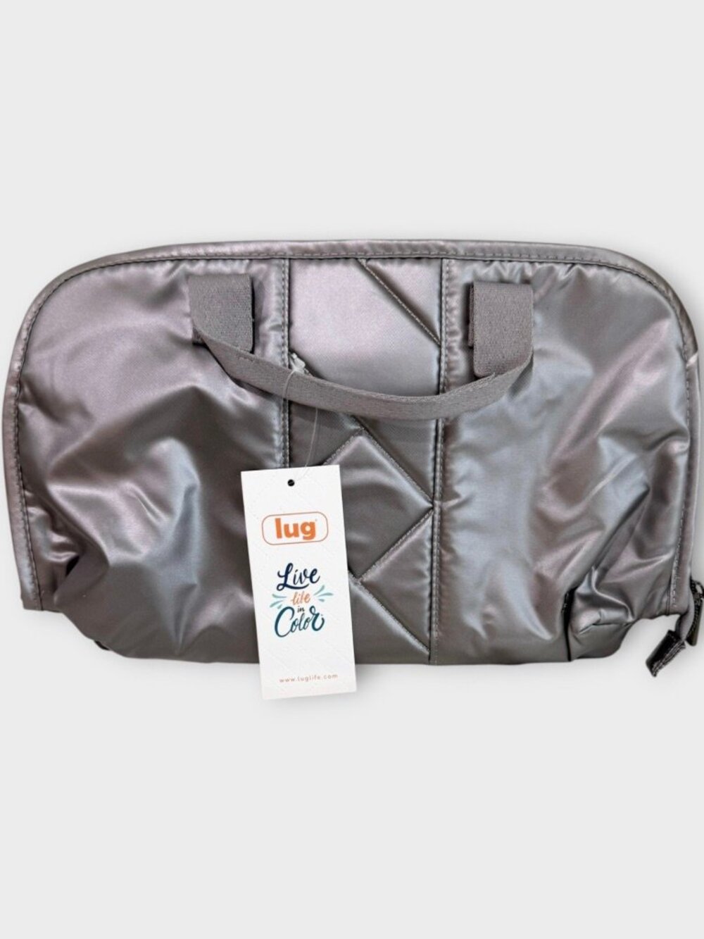 New! LUG - Flash SE Cosmetic Case in Metallic Pearl